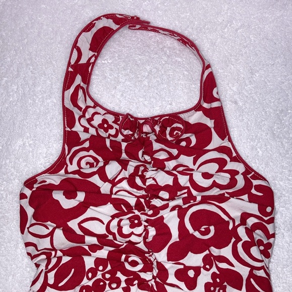 Gymboree Red White halter top shirt romper summer  jumpsuit one piece size 4t - Picture 2 of 7